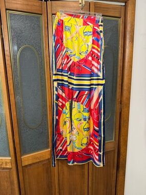 Vibrant Multicolor Wide leg AKIRA Pants, Like New